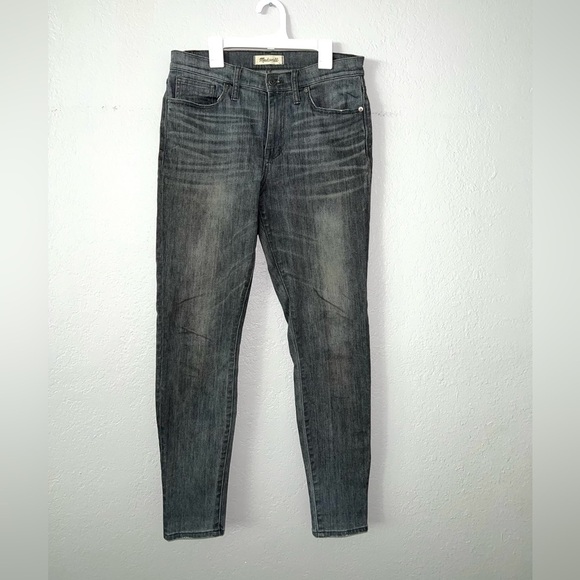 Madewell 9" High Riser Skinny Skinny Gray Jeans - Picture 1 of 9